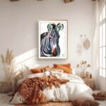 Grevy's Zebra: "Stripes of Resilience" - Ink & Inktense on Paper, 2025