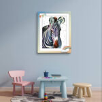 Grevy's Zebra: "Stripes of Resilience" - Ink & Inktense on Paper, 2025