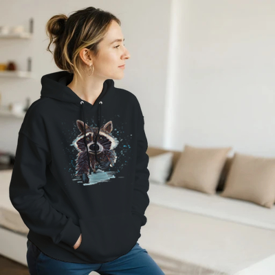 Pygmy Raccoon hoodie w model