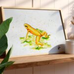 Painting of Golden Mantella